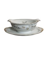 Vintage Princess China Goldwheat 1108 Gravy Boat Bowl with Attached Unde... - $18.80