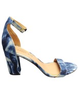 Madden Girl Women&#39;s Beella Tie Dye Heels Womens Size 9 Blue Ankle Strap ... - £24.35 GBP