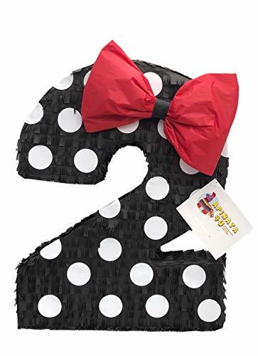 APINATA4U Number Two Pinata Black &amp; White Polka Dots - $39.99