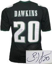 Brian Dawkins signed Philadelphia Black Custom Stitched Pro Style Football Jerse - £117.16 GBP