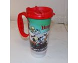 Disney Parks Happy Holidays Travel Tumbler Mug With Lid Mickey Mouse  16 oz - £10.19 GBP