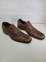 Aldo Brown Leather Slip On Dress Loafers Shoes Men&#39;s 43 us 10 - £40.47 GBP