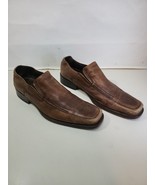 Aldo Brown Leather Slip On Dress Loafers Shoes Men&#39;s 43 us 10 - £40.67 GBP