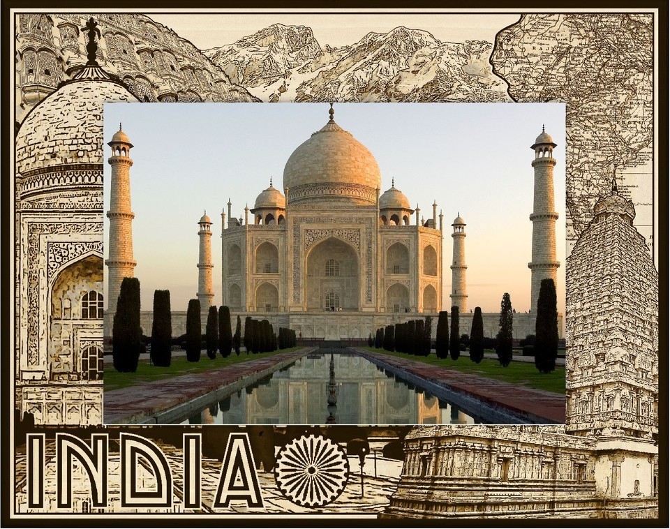 India Laser Engraved Wood Picture Frame Landscape (4 x 6) - $29.99