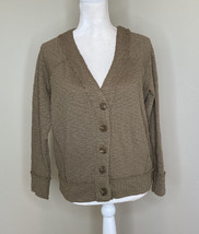 Two By Vince Camuto Women’s Button up cardigan sweater Size S tan m4 - £11.20 GBP