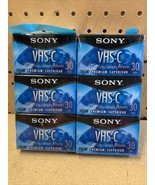 Sony VHS-C Tapes Lot Of Two 3 Packs Premium Grade 30 Min Sealed TC-30VHGL - $45.51 CAD