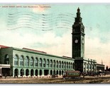 Union Ferry Depot Building San Francisco California CA 1908 DB Postcard W5 - $2.96