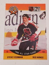 Steve Yzerman Detroit Red Wings 1990 Pro Set All Star Game Card #347 - £0.76 GBP