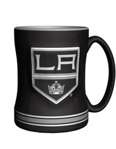 Los Angeles Kings 14oz. Coffee Mug - Sculpted Relief by Logo Brands - £16.98 GBP