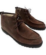 Eddie Bauer women&#39;s Brown Suede Leather Chukka Lined Ankle Boots size 7.5M - €19,11 EUR