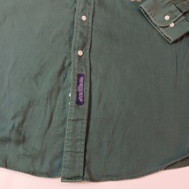 Tommy Hilfiger Shirt Men’s 17(34-35) Button Up Long Sleeve Green Cotton RN 15481 image 6