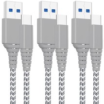 Long Usb Type C Charging Cable 10Ft 3Pack Charger Cord For Samsung Galaxy A53 5G - £14.95 GBP