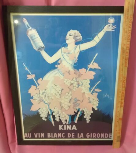 Kina Lillet - Vintage Advertisement  Framed European Vintage Art Poster Decor - $52.53
