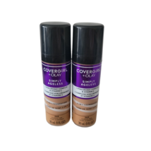 COVERGIRL+OLAY Simply Ageless 3-in-1 Liquid Foundation #260 Classic Tan Lot of 2 - £14.85 GBP