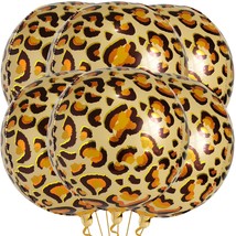 , Leopard Balloons For Birthday Party - Big 22 Inch, Pack Of 6 | Cheetah... - $19.99