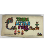 VNTGE Selchow &amp; Righter 1971 - Three Little Pigs Realistic Storybook Boa... - $47.53 CAD