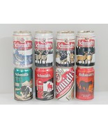 Vintage Beer Can Lot of 8 Schmidt HTF Red Ale Wildlife Scene Buffalo Cou... - £40.91 GBP
