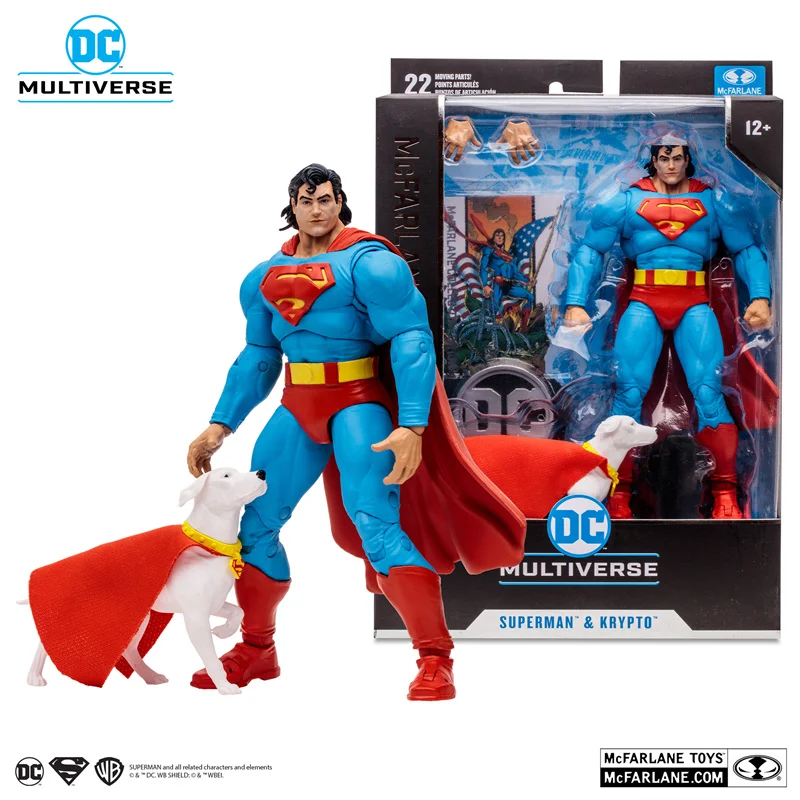 Original McFarlane Toys DC Multiverse Superman &amp; Krypto (Return of Super... - $81.39