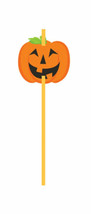 Halloween Pumpkin Straws 6 ct Party Favors - £1.34 GBP