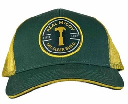 McCoy&#39;s Building Supplly Real McCoy Green And Yellow Trucker Snapback Ha... - £10.87 GBP