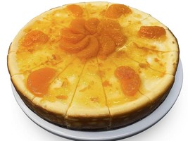 Andy Anand Gourmet Fresh Orange Cheesecake with bits of Orange 9&quot; 2 lbs Gift Box - £43.39 GBP