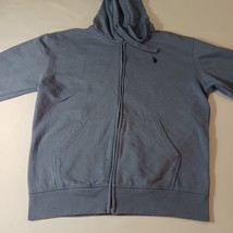 U.S. Polo ASSN Men's Blue Cotton Blend Full Zip Hoodie Sweatshirt Size Medium image 9