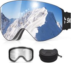 High-Performance Anti-Fog Ski Goggles with Magnetic Lens System for Men ... - $74.20