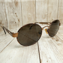 Emporio Armani Bronze Animal Print Metal Round Sunglasses - 036-S 875 49... - $69.25