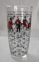 Vintage 50s Hazel Atlas Continental Glass Cocktail Mixer Enamel Decorate... - $12.95