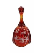 Fenton 2010 Christmas Ruby &quot;Bethlehem&quot; Bell Hand painted #7566 RQ - $114.28 CAD