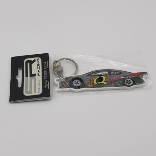 SR Scion Racing Car Rubber Keychain Sealed Metal Ring - $4.50