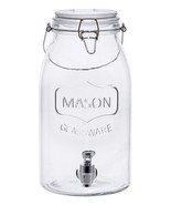 Clear Glass Mason Sun Tea Beverage Dispenser Jar - $37.91 CAD