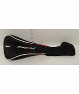 PowerBilt Golf Club driver head cover black White red - $14.80
