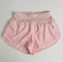 THE GYM PEOPLE Women High Waisted Running Shorts Quick Dry Athletic Pink S - £7.71 GBP