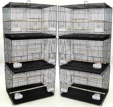 Lot of Six Small Bird Breeding Cages in Black - £273.89 GBP