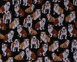 Cotton Bulldogs Dogs Puppy Puppies Pets Animals Fabric Print by the Yard... - $12.95