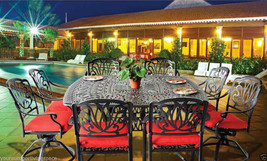 9 piece patio dining set cast aluminum outdoor furniture Elisabeth table... - $3,295.00