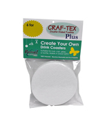 Craf-Tex 4 x 4 Double Sided Fusible Round Coaster Kit - $9.95