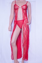 Sexy Lingerie Red Lace Valentine Gown Sleepwear Babydoll - £25.12 GBP