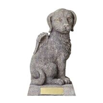 Angel Dog with Wings Cremation Urn Statue Ashes Memorial Bereavement Pet... - $43.98