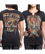 Affliction Iron Eagle Sturgis 75th Black Hills Biker Rally Womens T-Shir... - $45.89