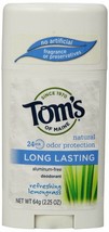 Tom&#39;s of Maine Natural Deodorant Stick, Aluminum Free, Long Lasting, Refreshi... - £9.76 GBP