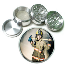 Firefighters D11 Aluminum Herb Grinder 2.5&quot; 63mm 4 Piece Heros - $16.78