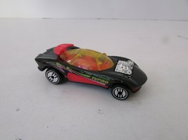 MATTEL HOT WHEELS DIECAST 1991 BLACK RACE CAR TURBO BLACKWALL FLASHFIRE  H2 - $3.70