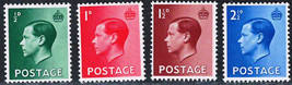 Great Britain 1936 Very Fine Mnh Stamps Set Scott # 230-3 King Edwaard Viii - £0.85 GBP