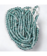 ANCIENNES PERLES anciennes style africain bleu verdâtre vintage 24&quot; brin... - $45.58
