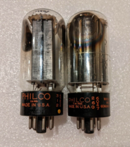 5U4GB PHILCO Matched Pair Tube NOS Test Black Plates Dual Side O Getter ... - £19.38 GBP