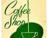 William Faw Hotel Coffee Shop Menu Gainesville Georgia 1948 - $37.62