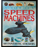 Speed Machines Sticker Book - 60 Stickers - Cardstock - New - £5.40 GBP