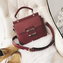 Women Bag Vintage Shoulder Bags 2021 New Buckle Matte Leather Handbags Crossbody - £40.59 GBP